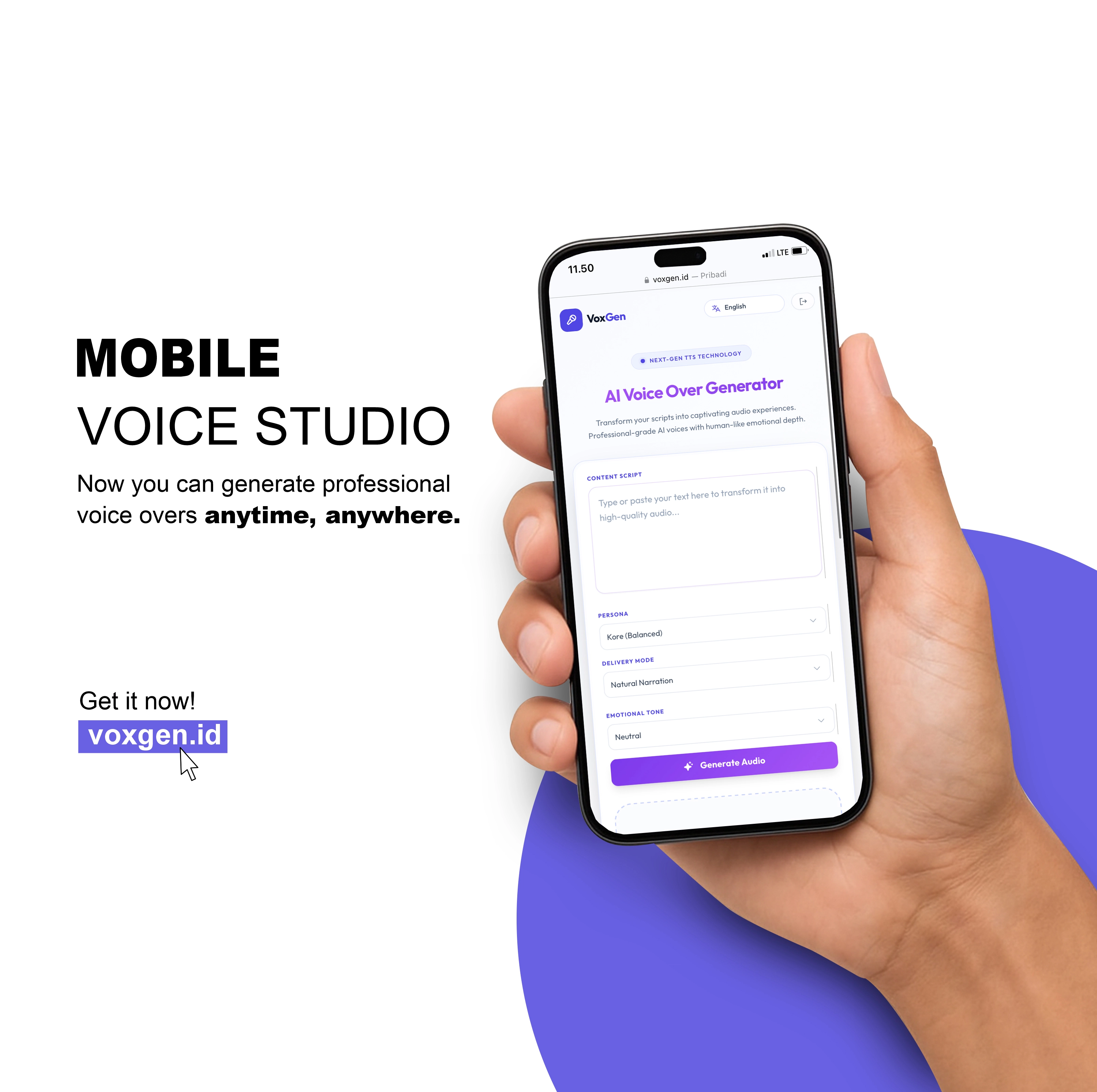 VoxGen Mobile App